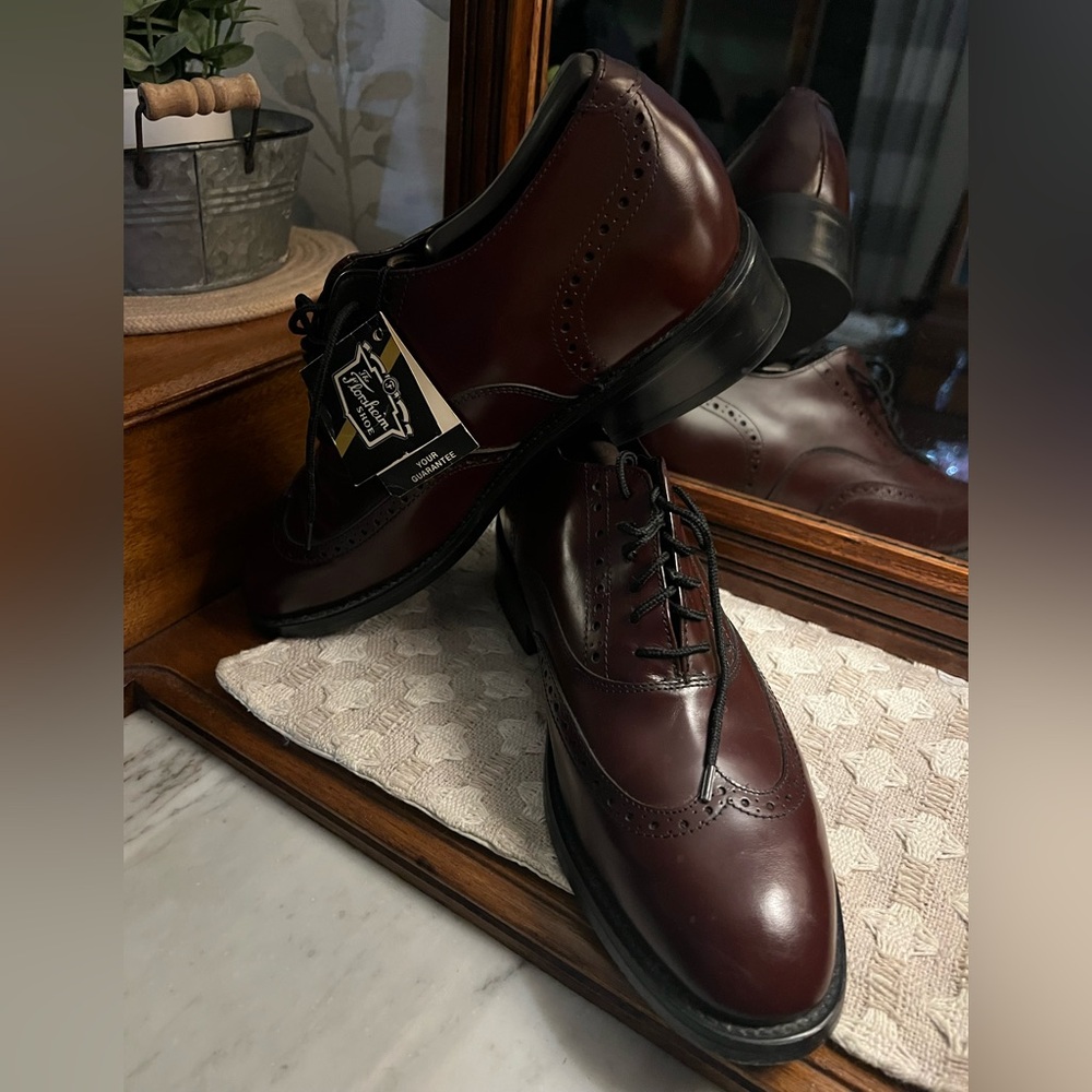 FLORSHEIM Classic Lace Up‎ Oxford Derby Dress Shoes Rich Brown Men's Size 11 EUC
